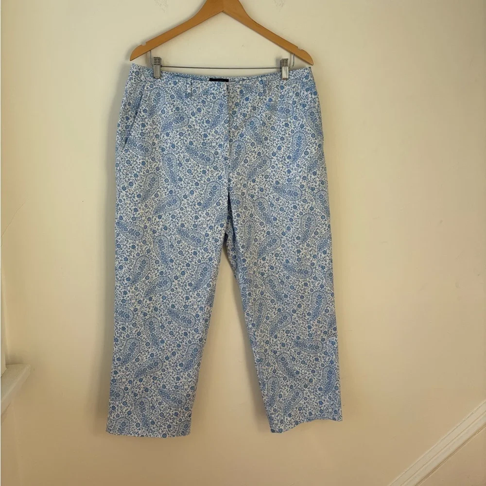 Brooks Brothers Cotton Paisley Capris​ - Picture 4 of 12